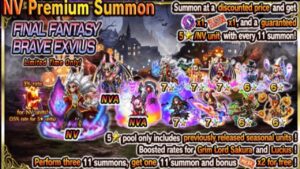 FFBE GL - Full Moon Karten/NV Karten Banner Pull with Lapis