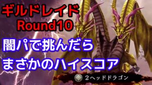 【FFBE幻影戦争】ギルドレイド２ヘッドドラゴン 闇パ Round10【WOTV】