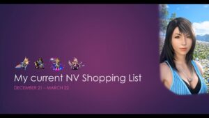 FFBE - My current NV Shopping List