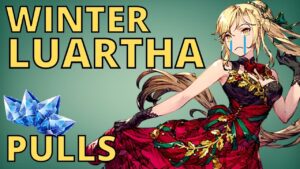 WOTV | Winter Luartha pull! | XMAS units galore!!! | War of the Visions FFBE