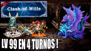 FFBE : Choque de Voluntades | El Dragon pasarlo a LV99 ! EN 4 TURNOS !