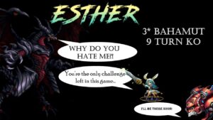 FFBE | Esther wrecks 3* Bahamut in 9 turns!! (inb4 NV Reberta)