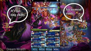 FFBE - Clash of Wills: Dream Wraith 300% Rank 1 Clear w/ Guide (Ice Team)