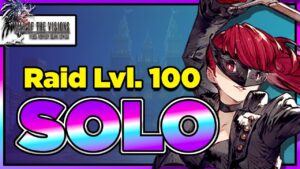 WoTV RAID level 100 SOLO CLEAR BB!! Violet Beats Persona 5 By Herself (FFBE War of the Visions)