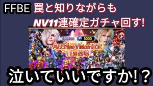 【FFBE】罠と知りながらALLNV11連確定ガチャ回してみたら‥泣いていいですか!?