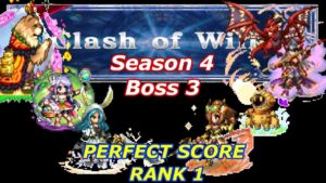 FFBE || Clash of Wills Season 4 Boss 3 / PERFECT SCORE RANK 1