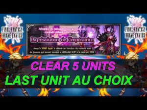 [FFBE  GL Version] LA RÉSOLUTION DE L'IMPÉRATRICE ! 5 UNITS (Dernière au choix !)