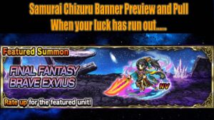 FFBE Samurai Chizuru Banner Summon Result