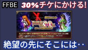 【FFBE】聖母の再来エリィを狙い30%チケに賭ける!絶望の先には‥