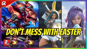 Two Bunny girls bully a giant robot into submission [FFBE Global]