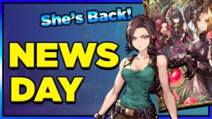 WoTV Surprise News Day! Tomb Raider Re-run, New VC, and TONS of PVE!! (FFBE War of the Visions)