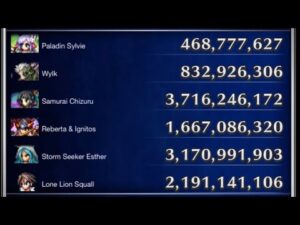 FFBE Dark Levian 11.9B - Esther Chizuru Sylvie Wylk Reberta Squall