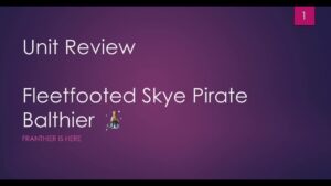 FFBE - Unit Review: Fleetfooted Sky Pirate Balthier