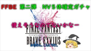 FFBE 第二弾 NV5体確定ガチャ