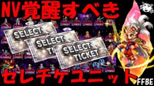 【FFBE】NV覚醒開放させるべきお勧めセレチケユニット6選!!最新2022/10月版【Final Fantasy BRAVE EXVIUS】