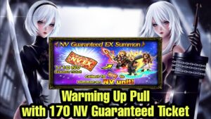 FFBE Warming Up Pull with 170 NV Guaranteed Tickets Before Spending Lapis on Nier Automata Banner