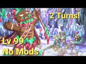 FFBE | Gingerbuff Man Lv 99 No Mod 2 Turn Clear - Clash of Wills