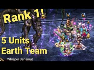 FFBE | World of Visions - Rank 1 - Earth Team - 5 Units: Esther, Sylvie, 2B, Tsukiko, Tulien