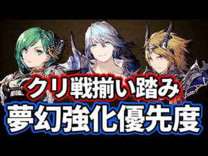 ~1/24 ベリスがえっぐい!夢幻強化優先度ランキング【FFBE幻影戦争 WOTV】