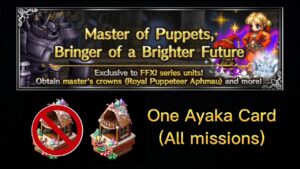 [FFBE] - Aphmau Silver Crowns - All missions / One Ayaka Card 🤟