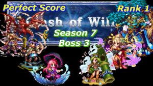 FFBE || Clash of Wills Season 7 Boss 3 / PERFECT SCORE RANK 1 (BEFORE LEADER SKILLS) || Nabunoga