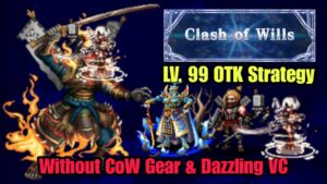 Nabunoga Lv. 99 - OTK Strategy without CoW Gear & Dazzling VC | Clash of Wills