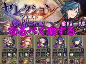 【幻影戦争】なるべく楽するセレクションクエスト闇#11-13【FFBE】