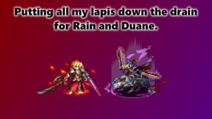 FFBE - Pulls for Flaring Aether Rain and Dark Knight Duane