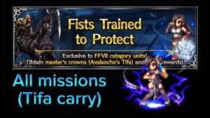 [FFBE] - Tifa Silver Crowns (All missions, Tifa carry) 🤟