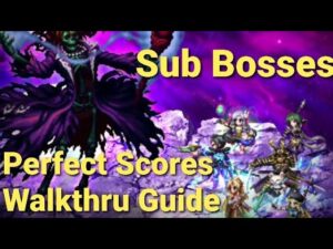 FFBE | Dark Visions Sub-Bosses - Sorcerer & Fossiltree - Perfect Scores