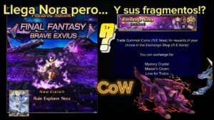 [FFBE] - En vivo 🔴 - Llega Nora pero... Y sus fragmentos!? :(