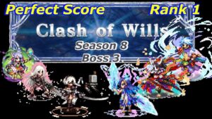 FFBE || Clash of Wills Season 8 Boss 3 / PERFECT SCORE RANK 1 || Vestige of Eithne