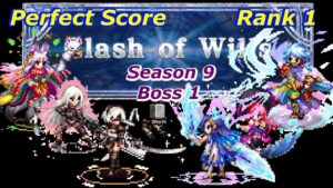 FFBE || Clash of Wills Season 9 Boss 1 / PERFECT SCORE RANK 1 || Podarge