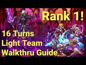FFBE | Clash of Wills vs Eithne - Rank 1 - 16 Turns - No Richt