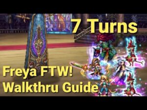 FFBE | Defense Born of Bloodstones - All Missions - 7 Turns ft. NVA Freya!