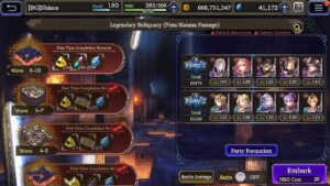 FFBE WOTV Legendary Reliquaries - Dragons Claw/Heavens Cloud Wave 1-10 with Dark and Water