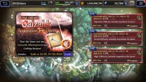 FFBE WOTV Nightmare Difficulty Galzahk Acquisition Quest - all missions with mono water + Galzhak