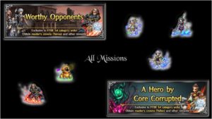 [FFBE] Worthy Opponents Lvl. 4 & A Hero by Core Corrupted Lvl. 4 (All Missions)