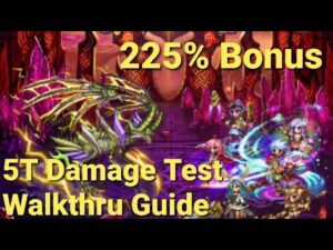 FFBE | Clash of Wills vs Osta - 225% Bonus Mods Damage Test- 5 Turns w/ Lightning