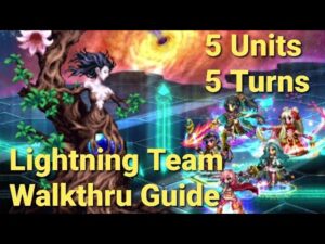FFBE | Sheratan, The Troubled Strategist (Vengeance) - 5 units in 5 Turns ft. Lightning!