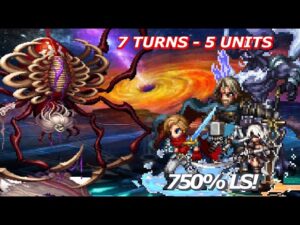 7 Turns - 5 Units BYALCUA! ft DEITY OF WAR TAIVAS || FFBE