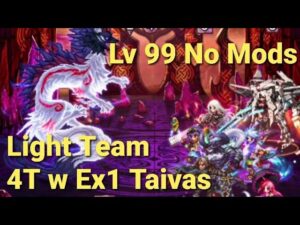 FFBE | Clash of Wills vs Inugami - Lv 99 No Mods - 4 Turn Clear ft. Taivas