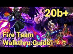 FFBE | Dark Visions vs Phoenix Hyoh - 20B+ damage score - Fire Team w/ Esther Tank