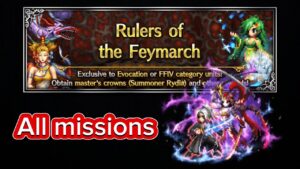 [FFBE] - Summoner Rydia Silver Crowns (All missions) 🤟