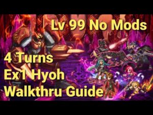FFBE | Clash of Wills vs Lynx - Lv 99 No Mods - 4 Turns Fire Team ft. EX+1 Hyoh and Panthera!