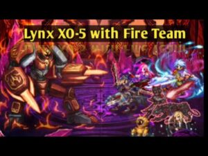 FFBE Clash of Wills 2023/11 Warmachine of Unknown Origins - Lynx XO-5 Rank 1 Clear with Fire Team