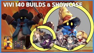 WOTV - FFIX Vivi 140 builds and showcase & Battle in the Clouds VC