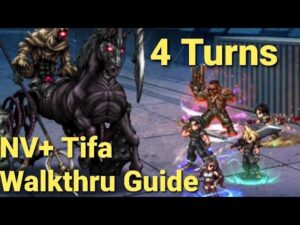 FFBE | NV+ Tifa Crown and Enhancement Fight Lv.4 All Missions