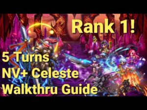 FFBE | Clash of Wills vs Mechiron - Rank 1 - 5 Turns - Light Team ft. NV+ Celeste